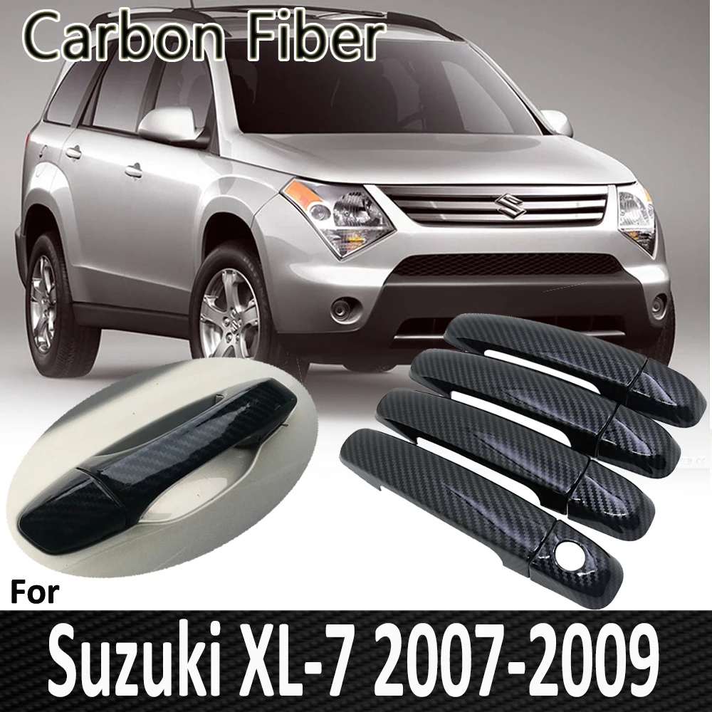 

Черное углеродное волокно для Suzuki Splash 2007, 2008, 2009, 2010, 2011, 2012, 2013, 2014, автомобильная дверная ручка, наклейка, автомобильные аксессуары