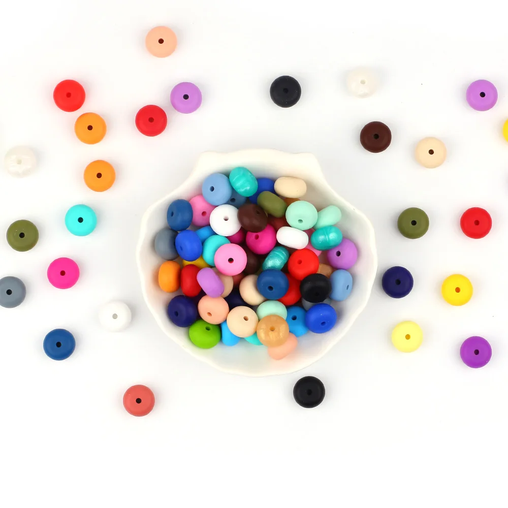 200 шт. силиконовые бусины счеты шарик Еда Класс сенсорных Детские Прорезыватели