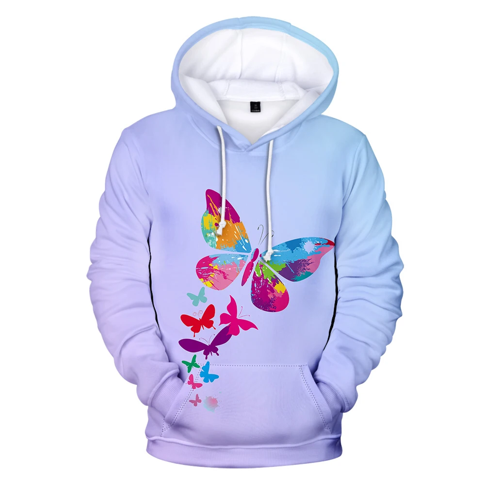 

Butterfly 3D Hoodies Sweatshirts Boys/Girls Fashion Long Sleeve Hooded Sweatshirt Hot Sale Casual Streetwear Clothes Pullovers