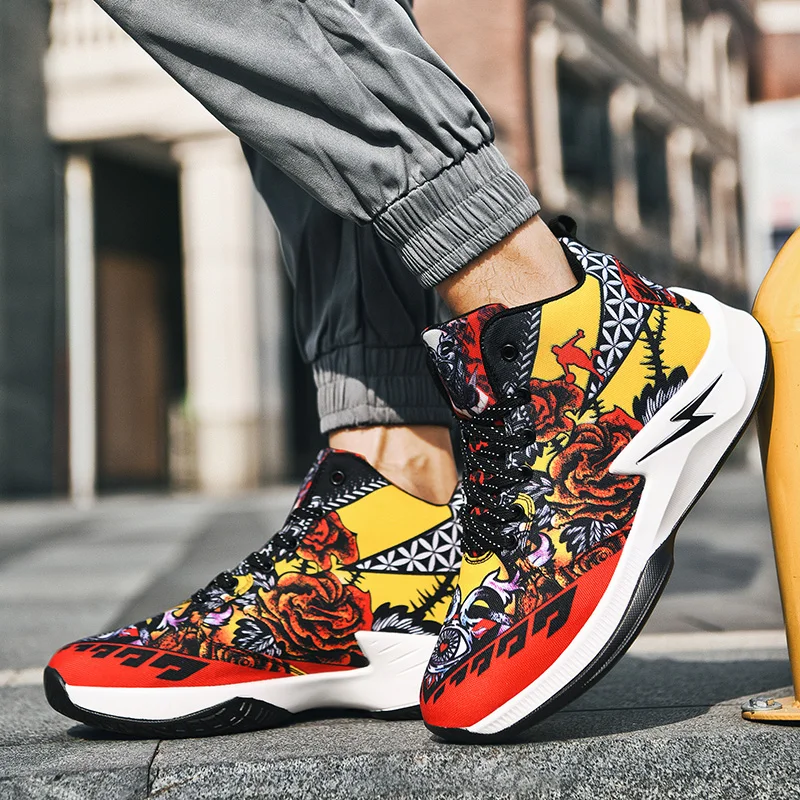 Высококачественная Осенняя новинка Мужская брендовая Баскетбольная обувь стиль