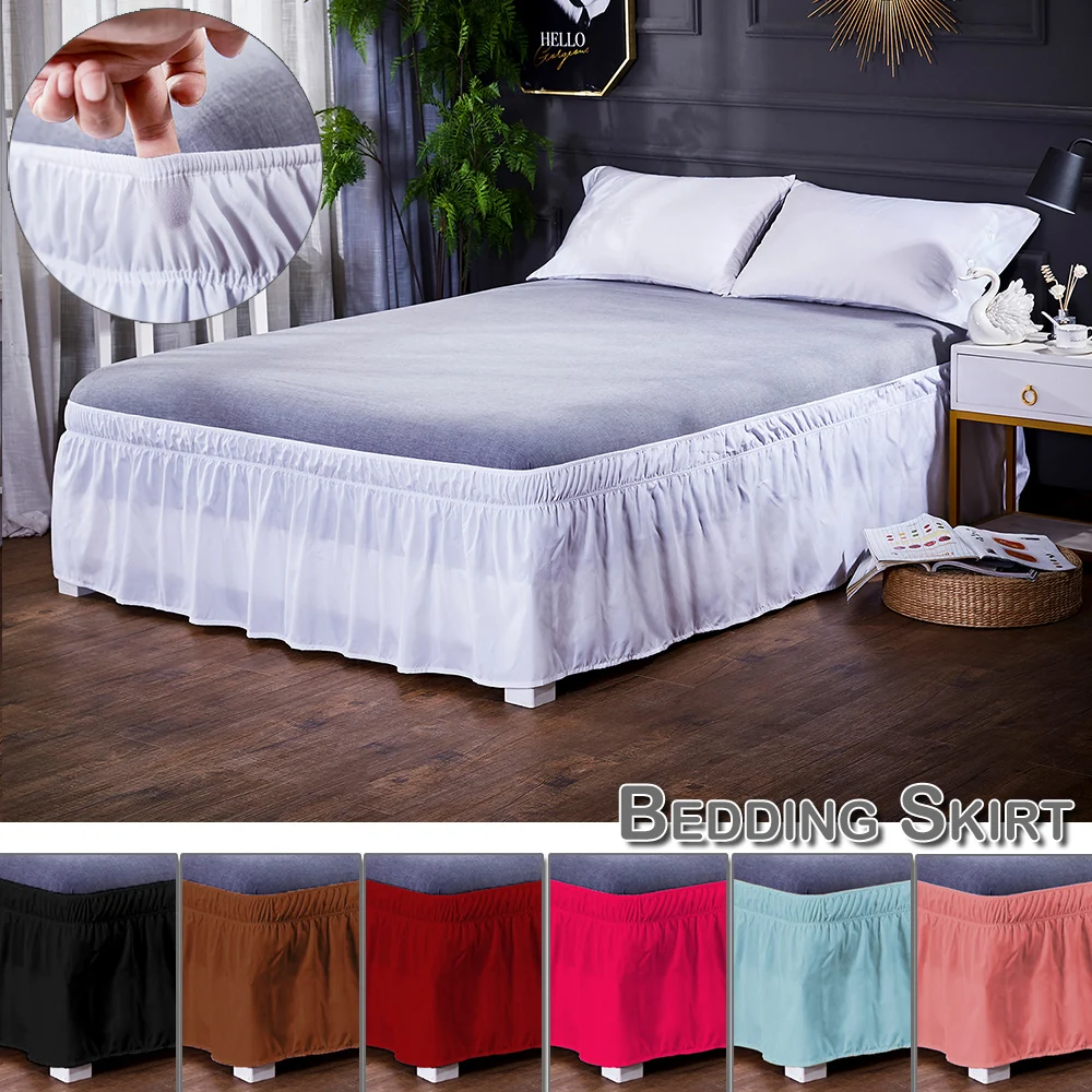 Гофрированная угловая юбка для постельных принадлежностей эластичная