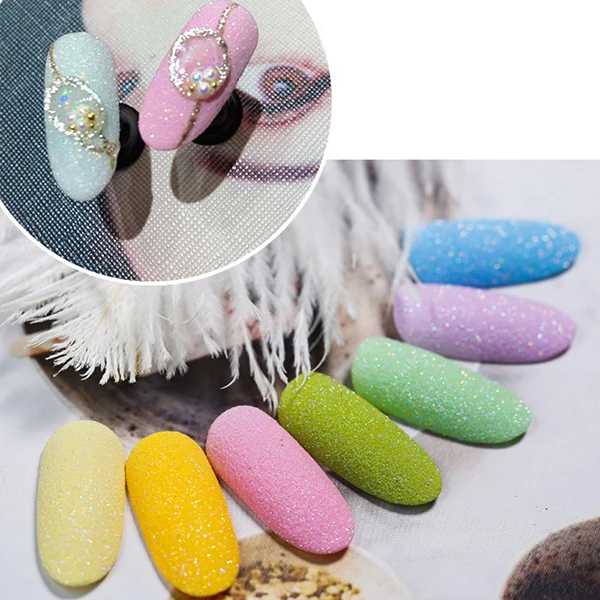 2 г/кор. сахарный плюшевый блеск для дизайна ногтей порошковая голографическая