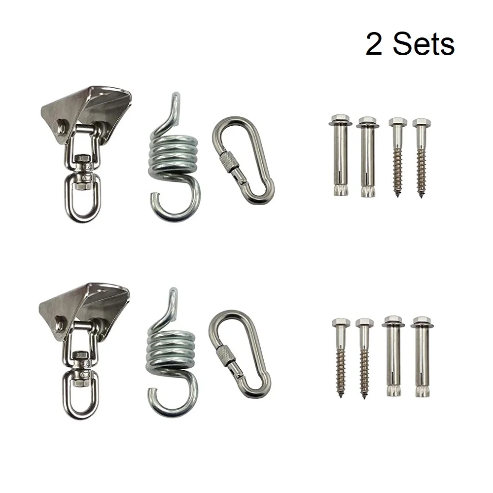 2 комплекта подвесной веревочный поворотный крючок подвесное кресло-гамак