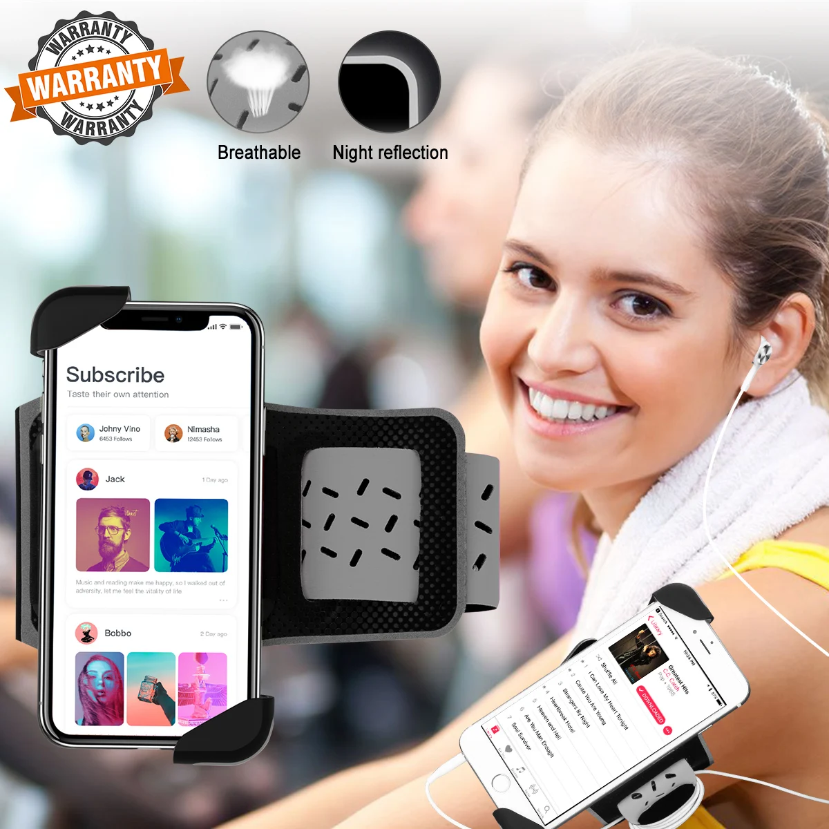sport armband case for smartphone fashion holder fitness cell phone handbags sling running gym arm band belt for iphone samsung free global shipping