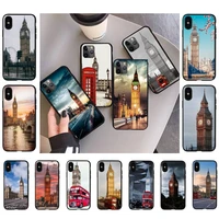 toplbpcs london bus england telephone big ben phone case for iphone 11 12 13 mini pro xs max 8 7 6 6s plus x 5s se 2020 xr case