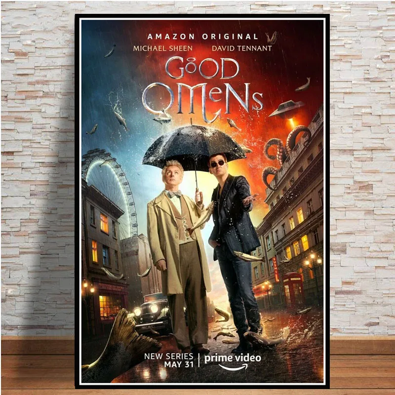 Лидер продаж Постер для ТВ сериала хорошо омены Нил гемман 2019 фильм картина