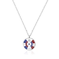runda mens necklace stainless steel with round enamel pendants jewelry making pattern adjustable size 65 long fashion necklace