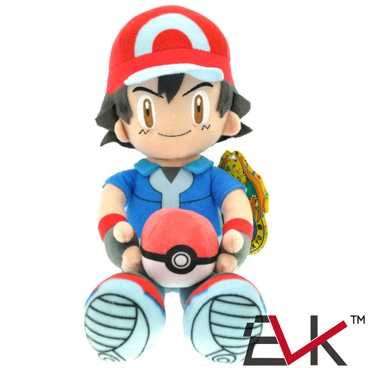 TAKARA TOMY Покемон 33 см Япония мультфильм аниме пепел Кетчум Мягкие плюшевые игрушки покемон плюшевые куклы игрушки подарки для детей