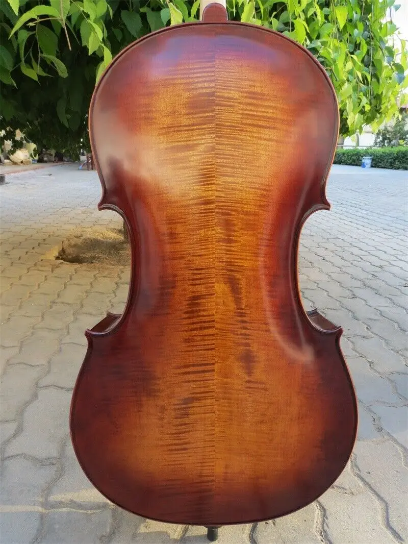 Strad style SONG Maestro 25 1/2 &quotВиолончель пламя клена мощный звук #14703|cello brands|1/2 cellocello |