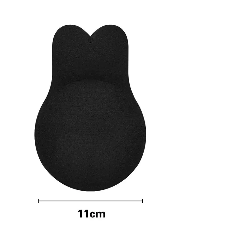 Black 11cm-CDE 1 пара силиконовых самоклеющихся бюстгальтеров пуш-ап невидимый бюстгальтер с подтяжкой без бретелек с открытой спиной и без спинки - Цвет: Black 11cm-CDE