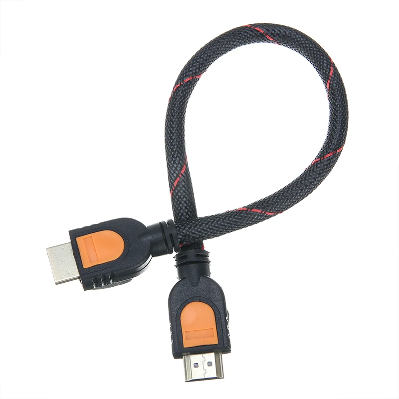 Кабель HDMI в оплетке короткий 1 4 В высокоскоростной Full HD TV 3D 1080P для ТВ XBOX SKY PS4 видео