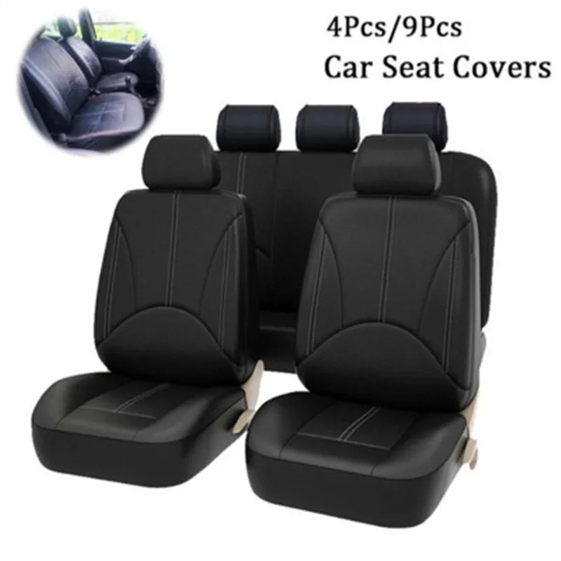CHUNMU 4 шт/9 шт/набор искусственная кожа Авто универсальные чехлы для сидений