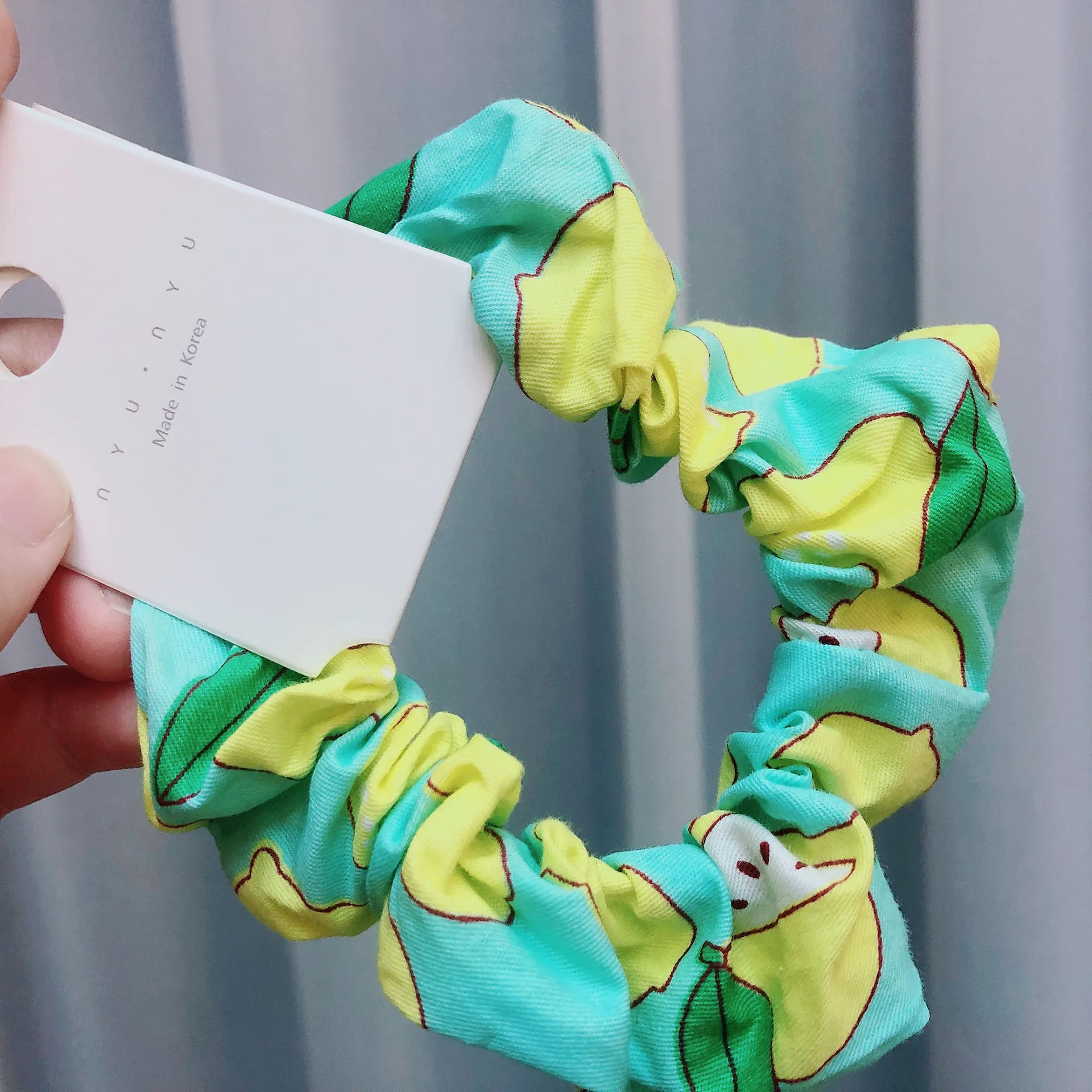 

Women Hair Accessories New Scrunchies Stretch Headband Fruit Print Strawberry Hair Rope Elastic Girls Hair Bands Headdress