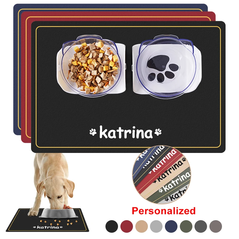 Кормушка-миска для домашних питомцев коврик водонепроницаемая подстилка собак