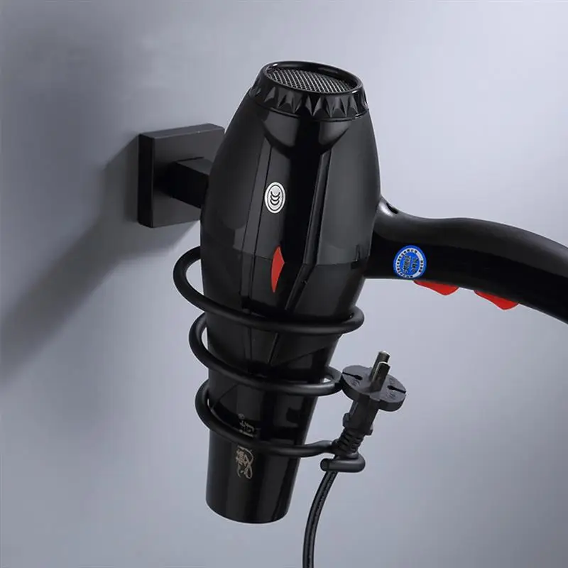 

Bathroom Air Blower Rack Aluminum Retro Matte Bathroom Accessories Hair Dryer Holder Rack Towel Shelf Towel Hook