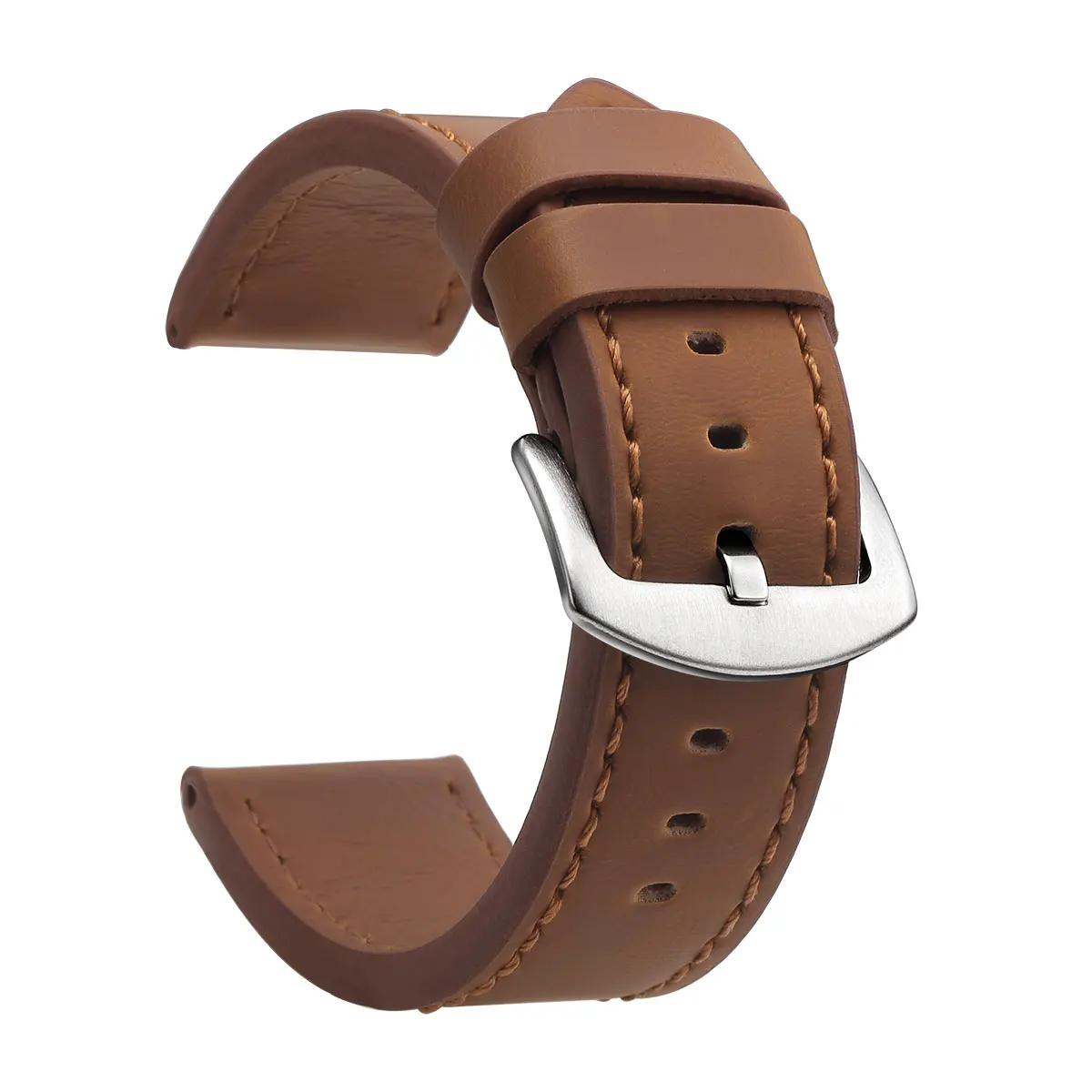 Ремешок для часов кожаный модный спортивный винтажный браслет из нержавеющей