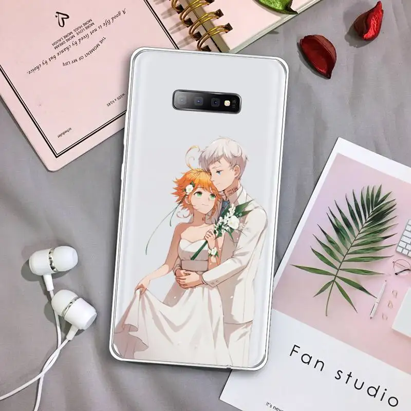 

Japan anime The Promised Neverland Phone Case Transparent For Samsung Galaxy S A 5 7 8 9 2015 20 edge plus 10 e lite 2019