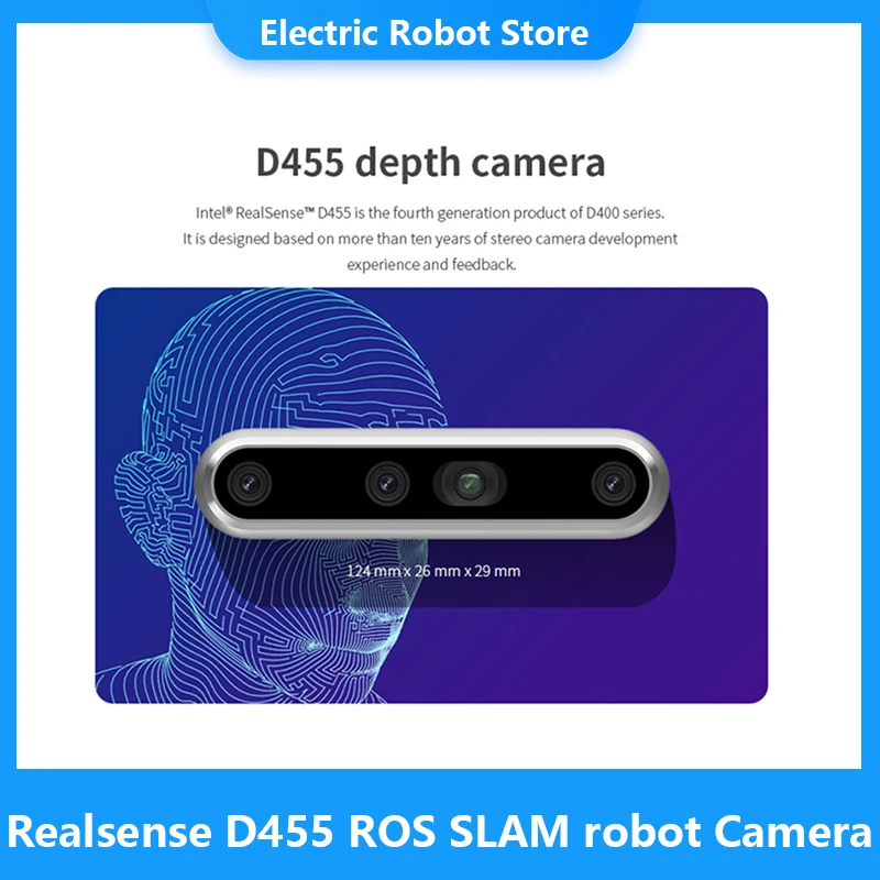 Робот-камера Realsense с тремя мерками для Raspberry Pi и Jetson | Компьютеры офис