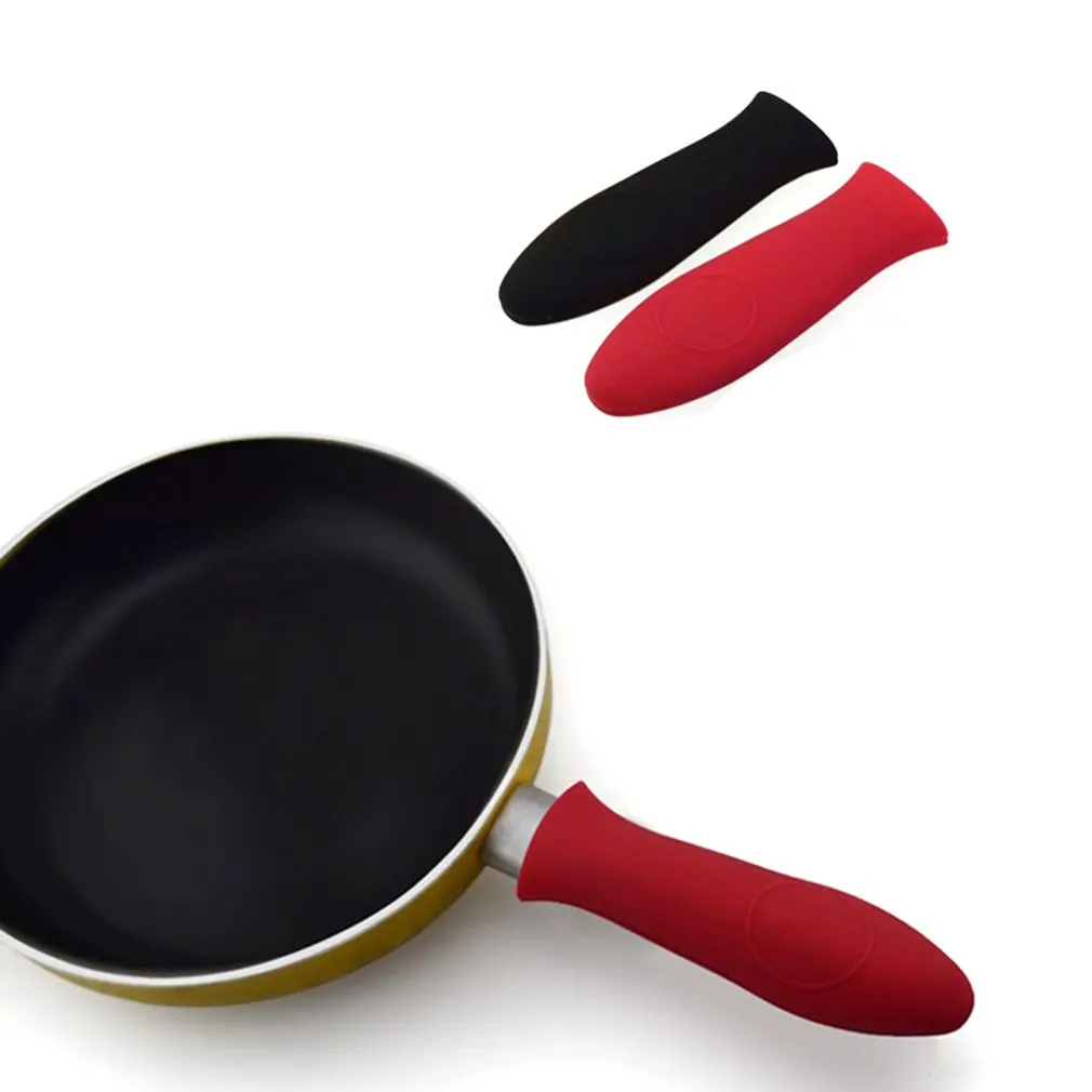 

Non-Slip Silicone Hot Handle Holder Potholder Cast Iron Skillet Grip Sleeve Cover Pots Pans Handle Parts Kitchen Tools Cookware