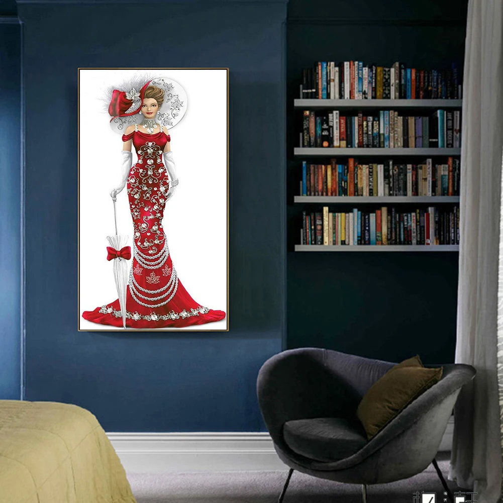 5D полностью своими руками бриллиант платье для рисования леди мозаичная картина