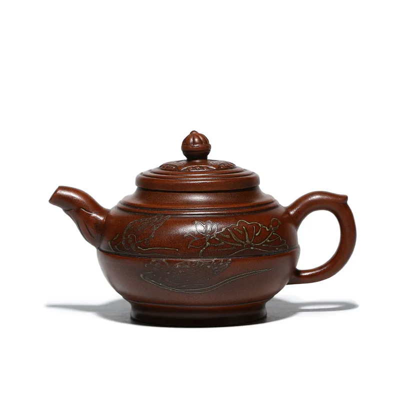 

Qinglianhu raw ore old red mud big product purple clay teapot gift