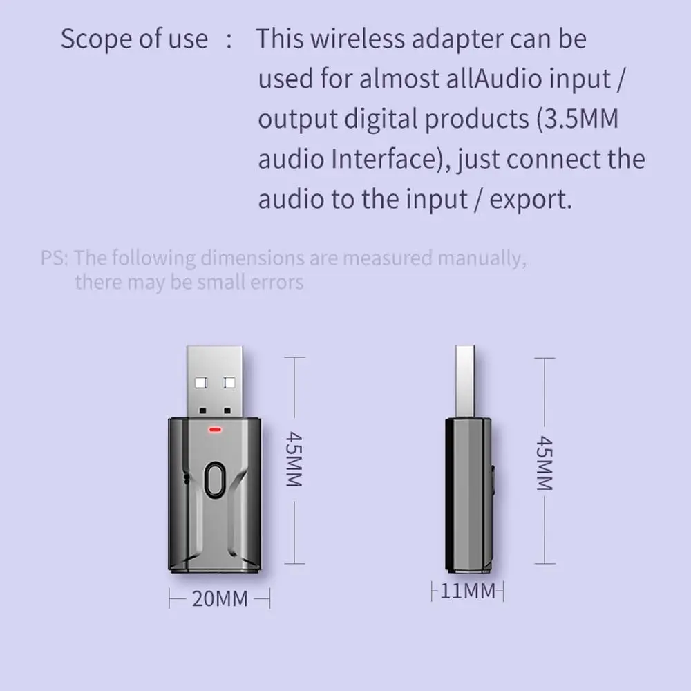 35 мм вспомогательный ключ беспроводной совместимый адаптер Bluetooth адаптеры