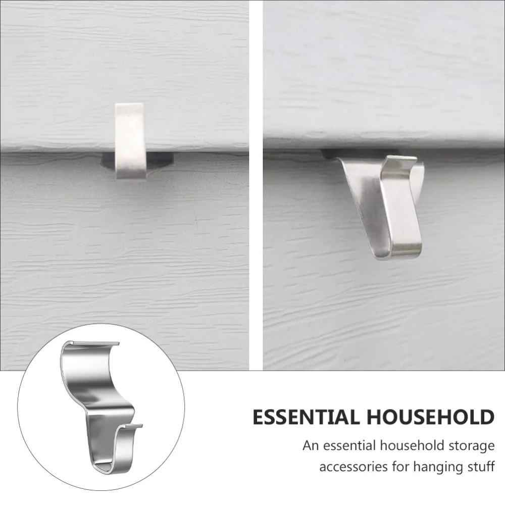 

8PCS Vinyl Siding Hook Drilling Needed Hanger for Camera Wreath Tool