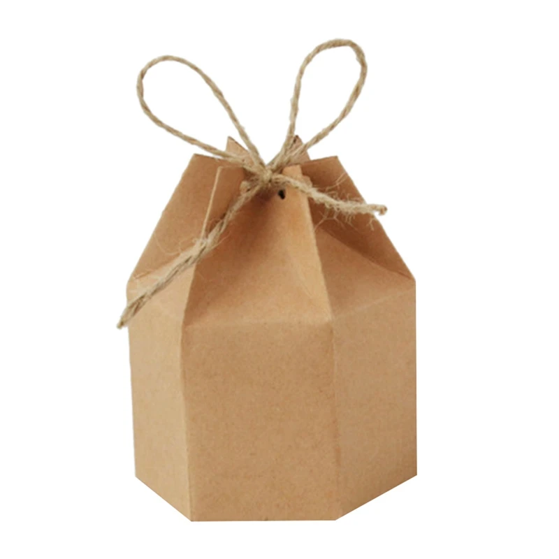 

100 Pcs Kraft Paper Candy Box & 3 Pcs Christmas Sock