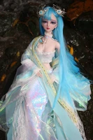 13 scale bjd 60cm ancient costume hanfu fairy dress doll with exquisite face up princess dolls figure model toys birthday gift