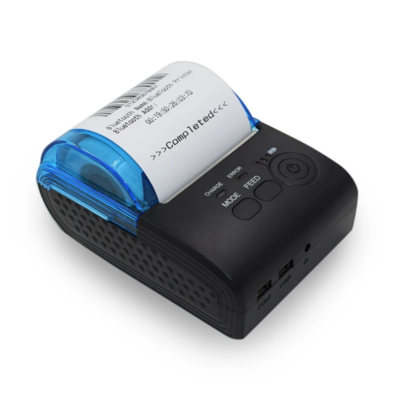 Портативный термопринтер для чеков миниатюрный беспроводной Bluetooth принтер iOS