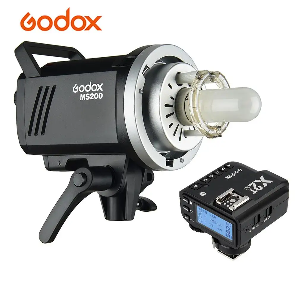 

Godox MS200 Flash Strobe Light 200Ws GN53 5600K 2.4G Wireless 150W Bowens Mount X2T-C E-TTL II Flash Trigger for Canon Camera