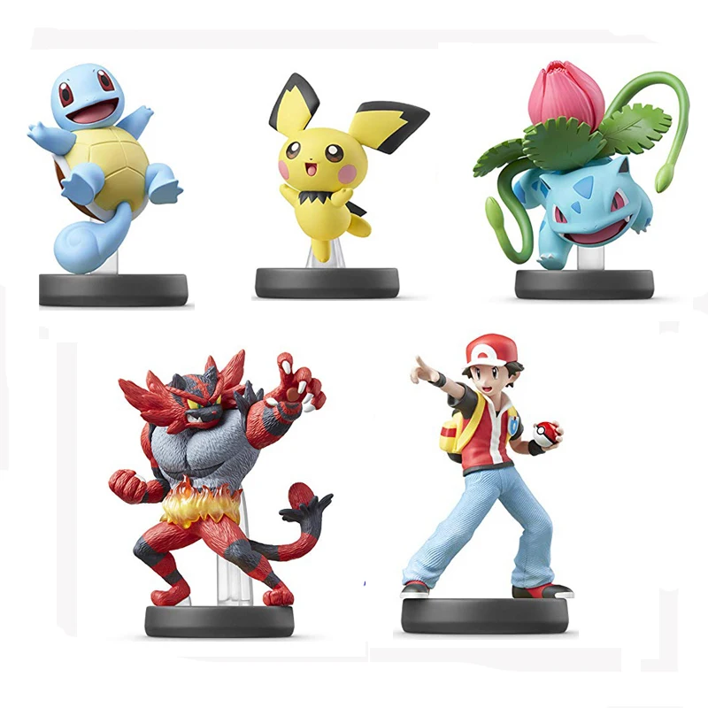 

7-8cm Anime Figurine Pokemon Figure Squirtle Incineroar Pika Ash Ketchum Ivysaur PVC Decration Doll Model Kids Toys