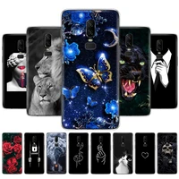 case for oneplus 6 cover phone soft tpu silicon case for oneplus 6 one plus 6 back cover 360 full protective clear coque
