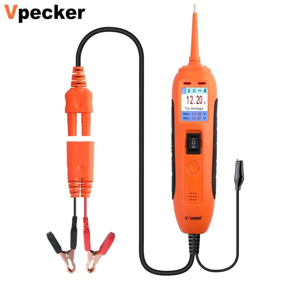 

Vpecker XTUNER PT101 OBD2 Scanner Car Diagnostic Tool Obd2 Car Battery Tester Circuit Tester DC/AC 12V 24V Circuit Voltage Test