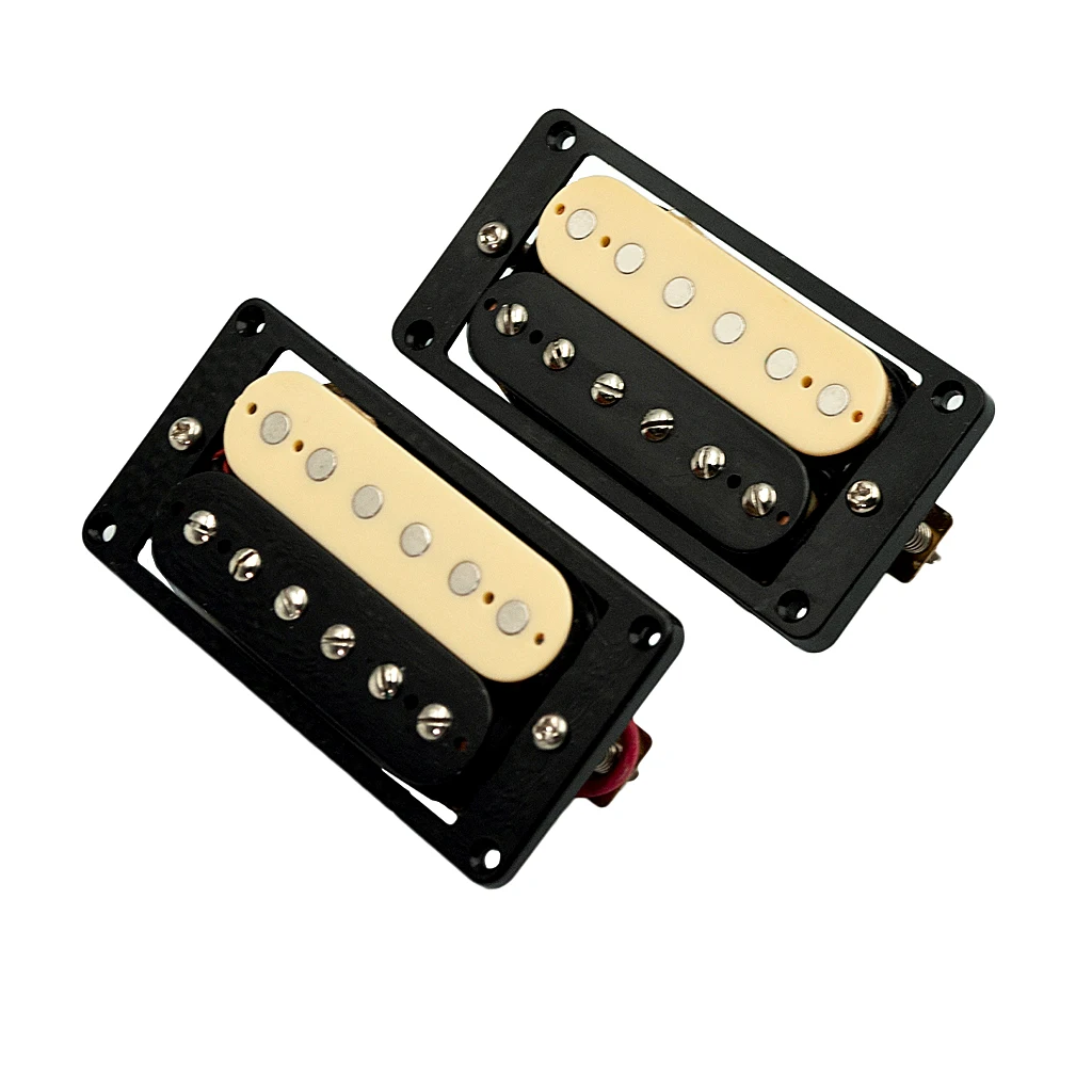 naomi elektrische gitarre pickup dual coil humbucker neck bridge set 50mm52mm wschwarz rahmen keramik magnet für st lp style gitarre free glo