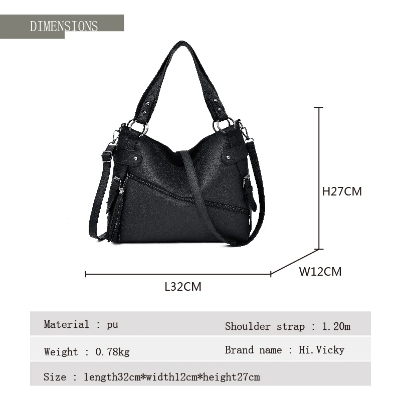 Горячая Распродажа Женская Повседневная Сумка тоут женская сумка черная большая