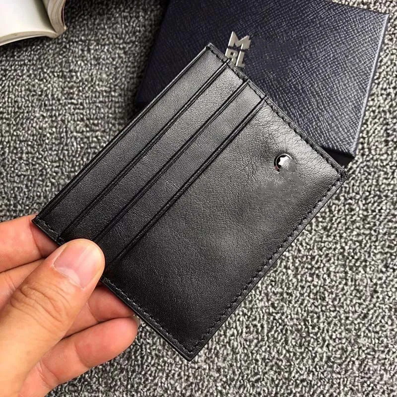 

Leather business card holder on top of MB wallet business card case. Men's Luxury Credit Card Case Business Card Holder Gift Box