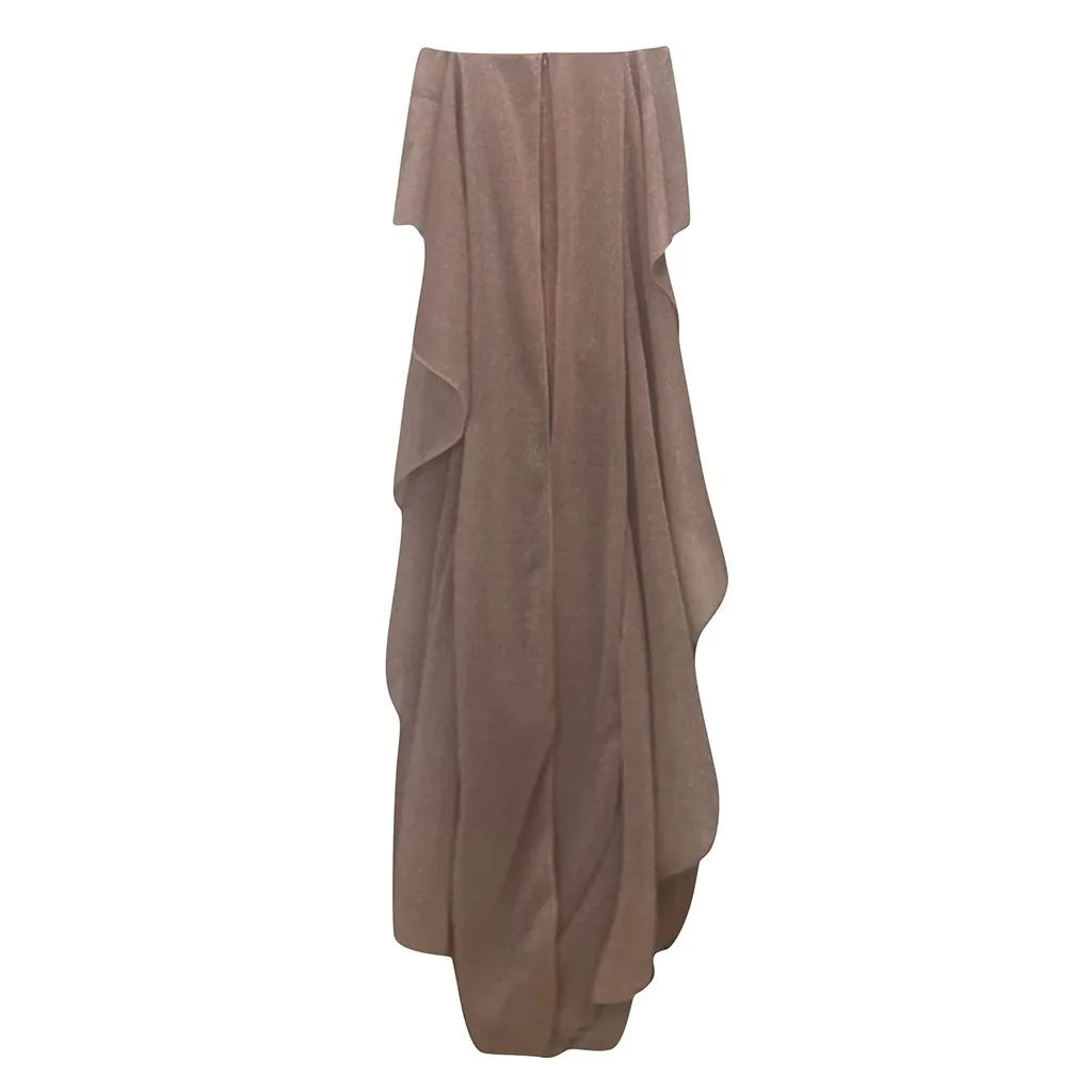 Женское соблазнительное однотонное платье с блестками длинное длинным рукавом и