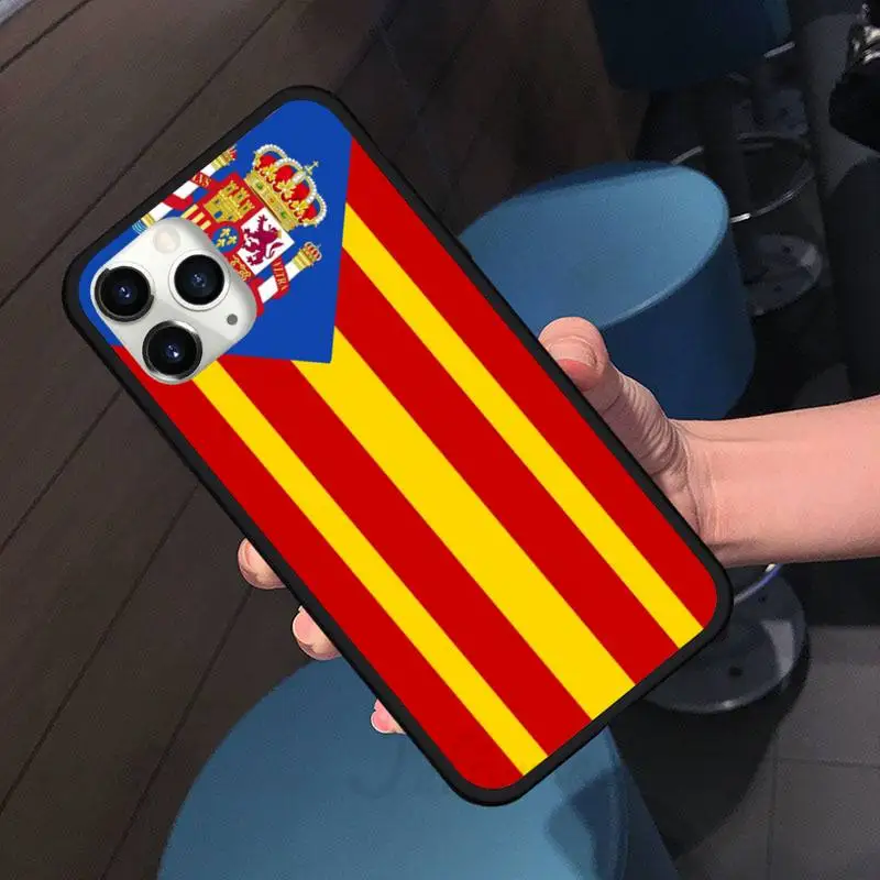 

Spain Spanish flag Phone Case for iPhone 11 12 pro XS MAX 8 7 6 6S Plus X 5S SE 2020 XR Soft silicone