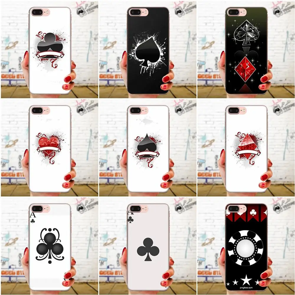 Роскошные личности обои покер для Xiaomi Redmi Note 2 3 3S 4 4A 4X5 5A 6 6A Pro Plus Мягкий из ТПУ