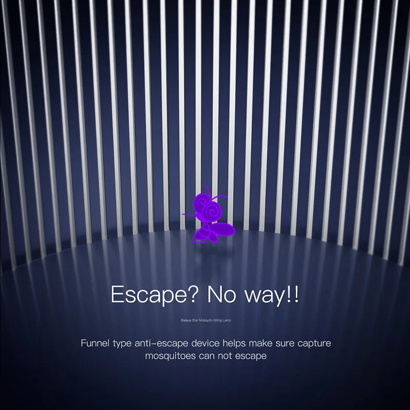 Электрическая ловушка для насекомых Baseus светодиодсветодиодный лампа борьбы с