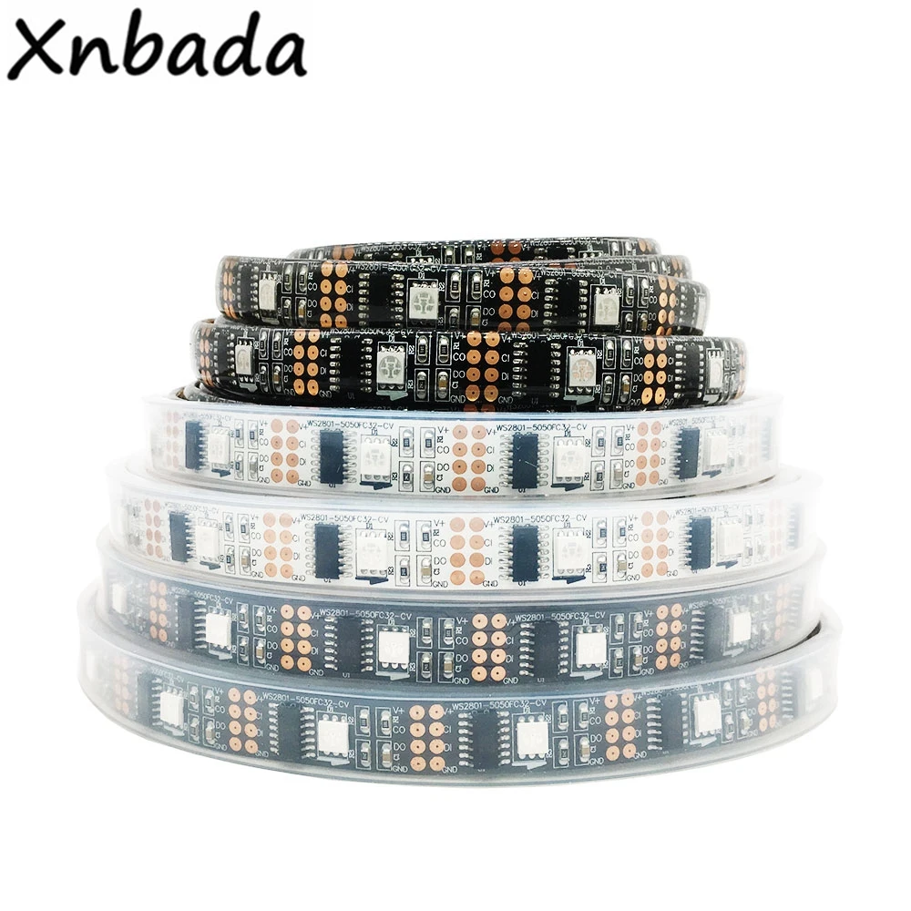 Интеллектуальная светодиодная лента SMD5050 32 светодиода/м индивидуально