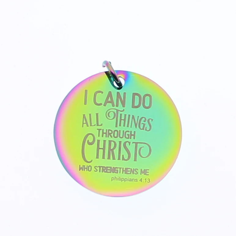 Ladyfun настраиваемая Подвеска из нержавеющей стали с Христом я могу сделать все