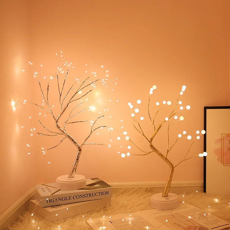 

Luz conduzida da noite rvore de natal fada atmosfera candeeiro mesa para casa decorao do quarto ano novo iluminao do feriado u