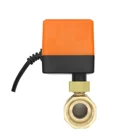 Двухходовой Электрический шаровой клапан, 12, 34, 1, 1-14 дюйма, 2 порта, Электрический моторизованный шаровой клапан, 3 провода, NPT, электроклапан, 110 В