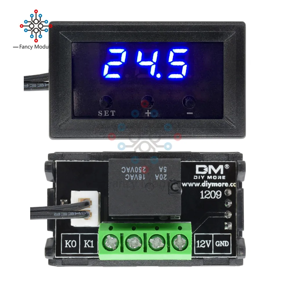 W1209 W1209WK Digital Thermostat Temperature Controller DC 12V Regulator Thermoregulator Thermometer Cool Heat Control Switch |