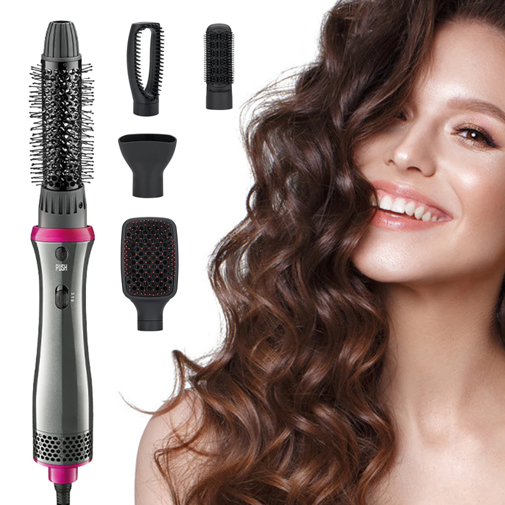 

5 in 1 Hair Dryer Set Multi-functional Hot Air Brush Comb Professional Hair Straightening / Curling Hair Care Styling Tool