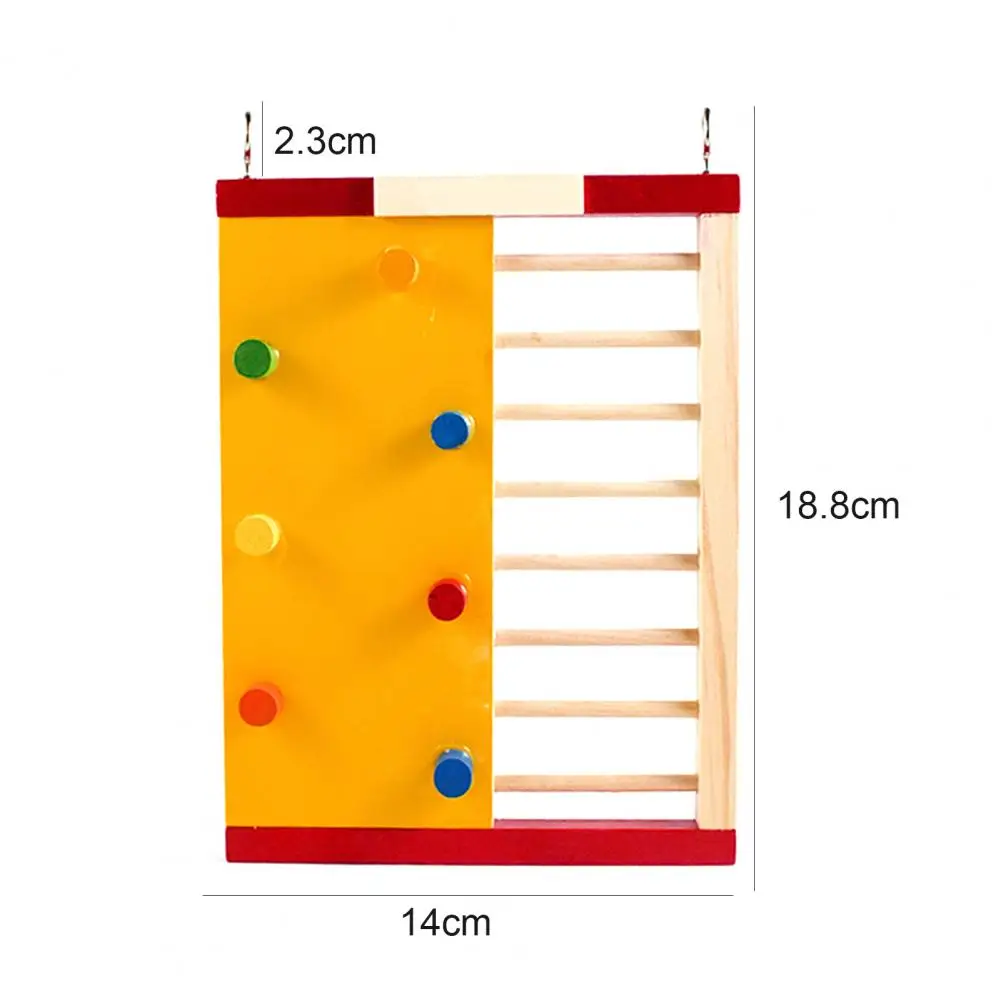

HOT SALES!!! Hamster Wood Climbing Ladder Small Pet Guinea Pig Non-slip Stair Exercise Toy