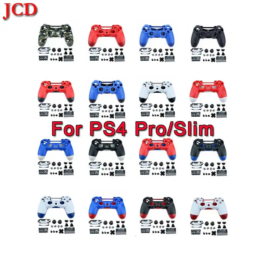 JCD полный набор Корпус в виде ракушки w/пуговицы для PS4 Pro Slim V2 JDS 040 JDM DualShock 4 Игровые