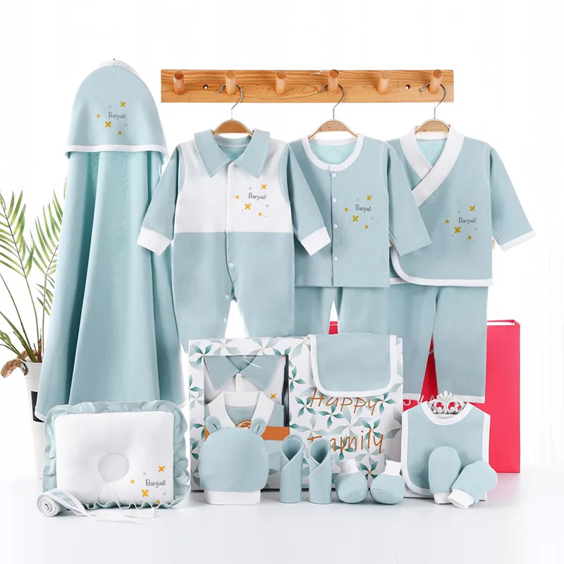 

Newborn Clothing Soft Cotton 0-6M Kids Gift Suit Infant Romper Four Seasons Baby Boy Outfit Baby Girls Clothes Sets Without Box